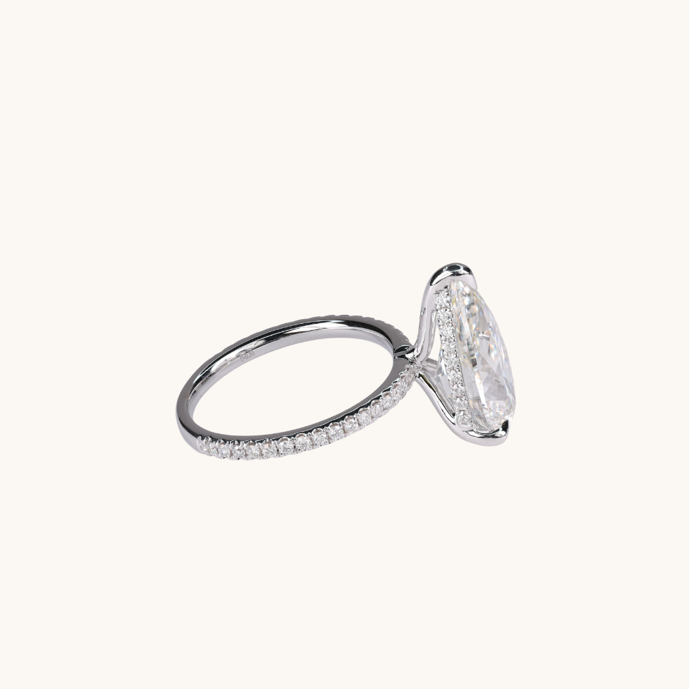 4.77 Pear Lab Diamond Engagement Ring - Happy Jewelers Fine Jewelry Lifetime Warranty