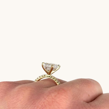 4.14 Emerald Lab Diamond Engagement Ring - Happy Jewelers Fine Jewelry Lifetime Warranty