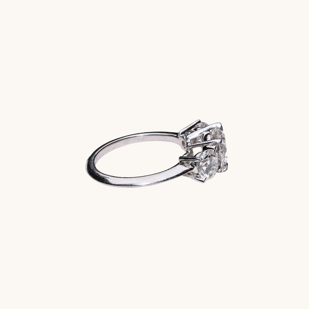 Oval and Pear Toi et Moi Lab Diamond Engagement Ring