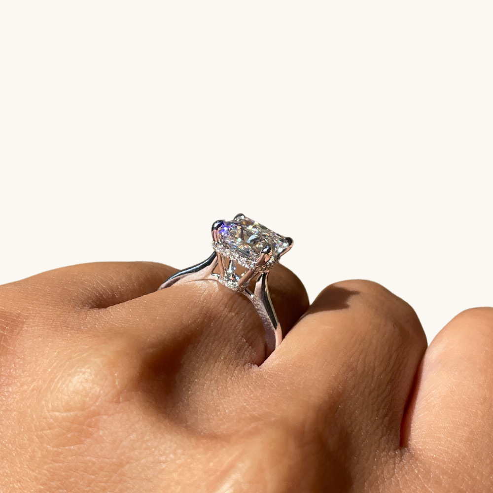 3.27 Princess Lab Diamond Engagement Ring - Happy Jewelers Fine Jewelry Lifetime Warranty