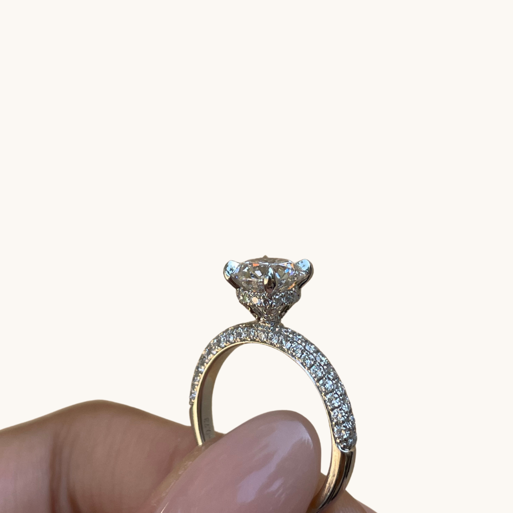 1.59 Round Lab Diamond Engagement Ring