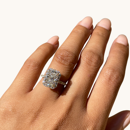 3.08 Radiant Lab Diamond Engagement Ring - Happy Jewelers Fine Jewelry Lifetime Warranty