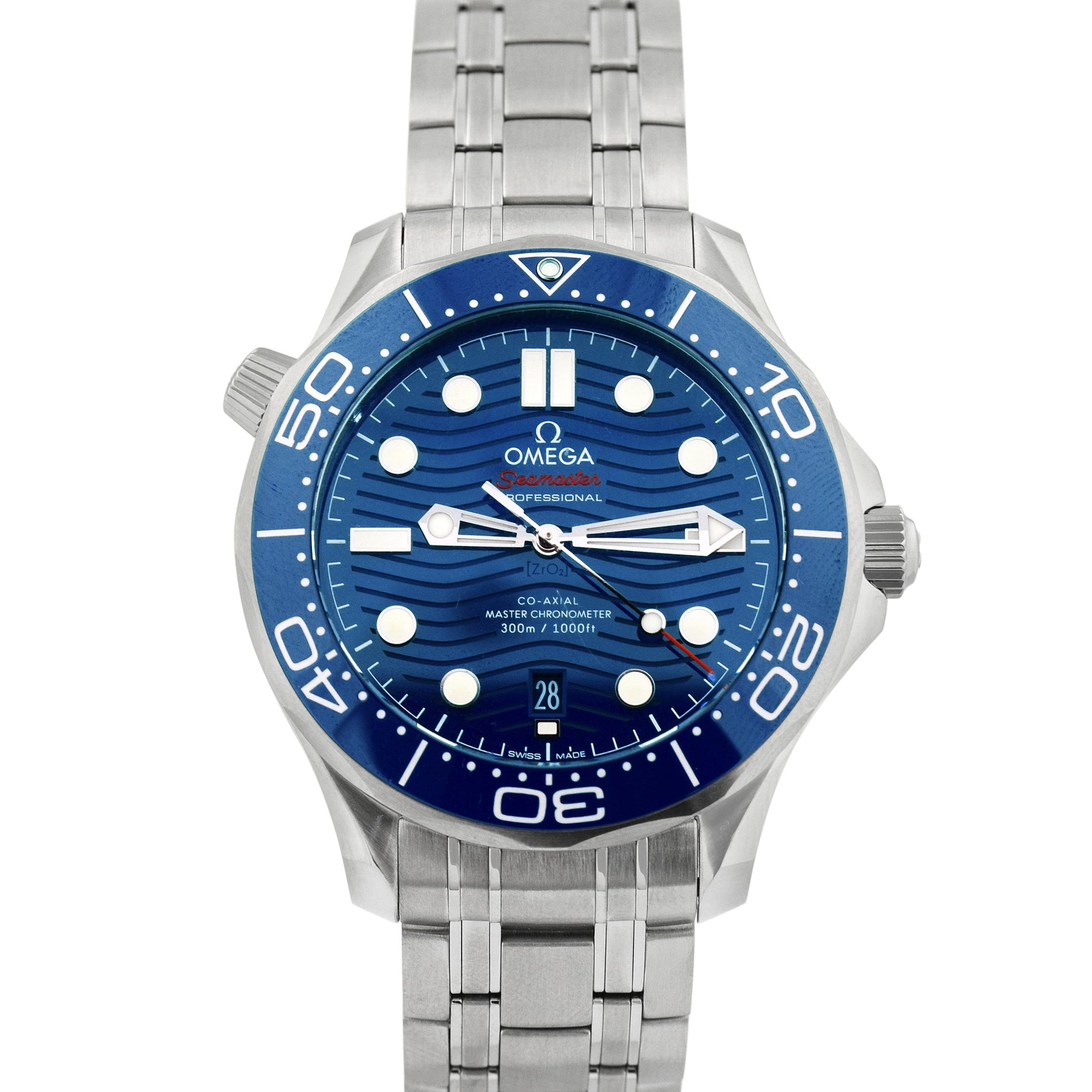 Omega Seamaster 300 42mm Blue Dial Watch Ref# 210.30.42.20.03.001 - Happy Jewelers Fine Jewelry Lifetime Warranty