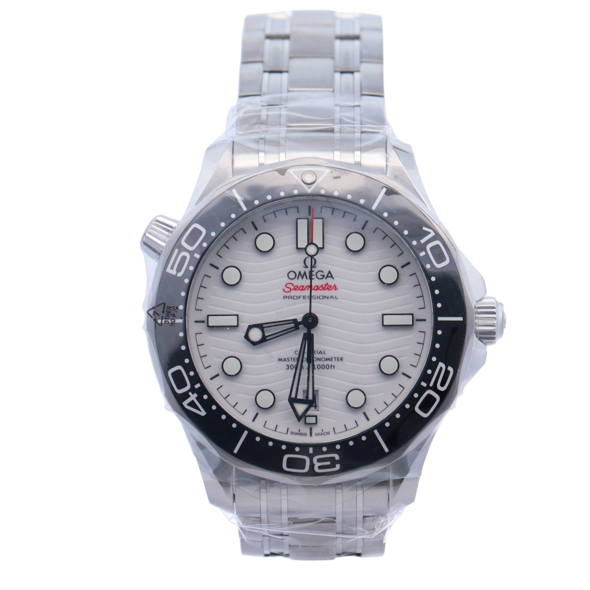 Omega Seamaster 42mm White Dial Ref# 210.30.42.20.04.001 - Happy Jewelers Fine Jewelry Lifetime Warranty