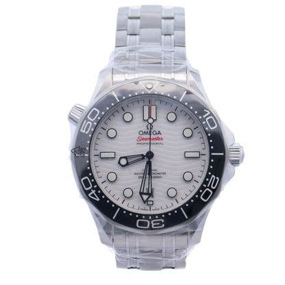 Omega Seamaster 42mm White Dial Ref# 210.30.42.20.04.001 - Happy Jewelers Fine Jewelry Lifetime Warranty