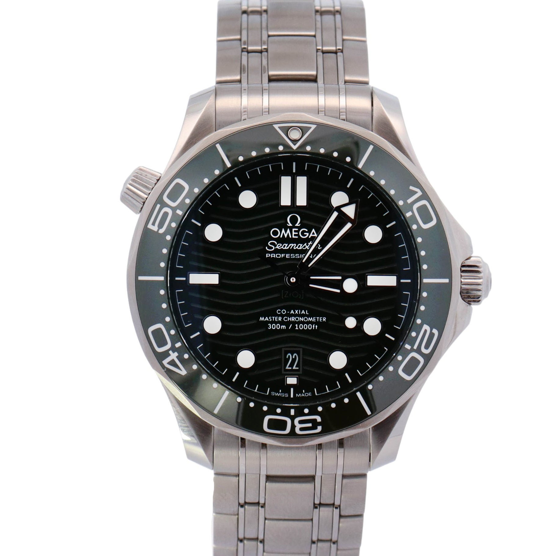 Omega Seamaster 42mm Green Dial Watch Ref# 210.30.42.20.10.001 - Happy Jewelers Fine Jewelry Lifetime Warranty