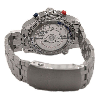 Omega Men's Seamaster Diver 300M America's Cup Stainless Steel 44mm Blue Chronograph Dial Watch Reference #: 210.30.44.51.03.002 - Happy Jewelers Fine Jewelry Lifetime Warranty