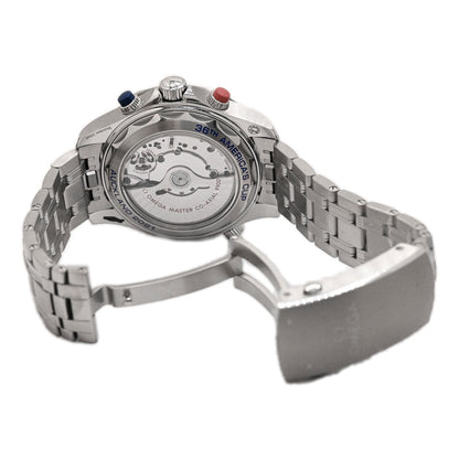 Omega Men's Seamaster Diver 300M America's Cup Stainless Steel 44mm Blue Chronograph Dial Watch Reference #: 210.30.44.51.03.002 - Happy Jewelers Fine Jewelry Lifetime Warranty