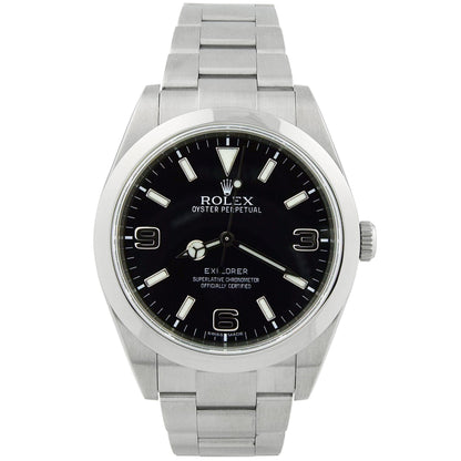 Rolex Explorer 39mm Black Dial Watch Ref# 214270 - Happy Jewelers Fine Jewelry Lifetime Warranty