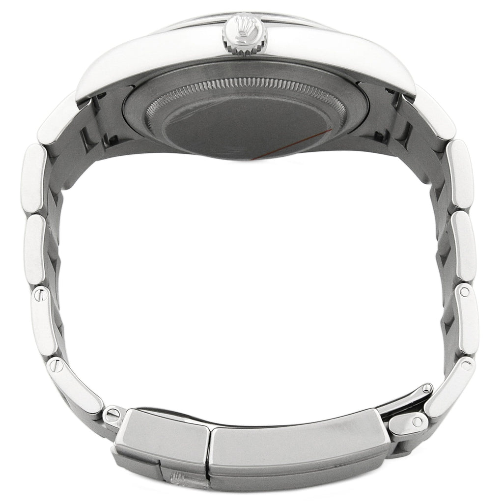 Rolex Mens Explorer Stainless Steel 39mm Black Stick & Arabic Dial Watch Reference #: 214270 - Happy Jewelers Fine Jewelry Lifetime Warranty
