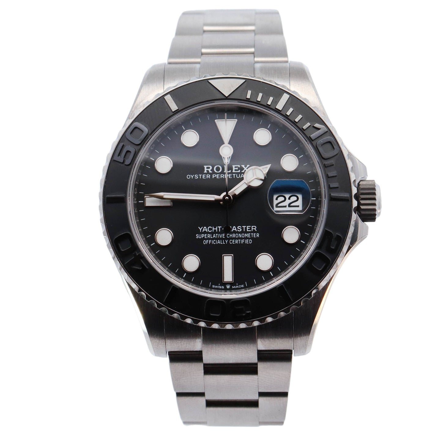 Rolex Yacht-Master Titanium 42mm Black Dot Dial Watch Reference# 226627