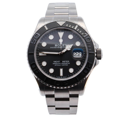 Rolex Yacht-Master 42mm Black Dial Watch Ref# 226627 - Happy Jewelers Fine Jewelry Lifetime Warranty
