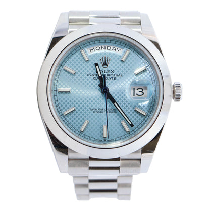 Rolex Day-Date 40mm Blue Dial watch Ref# 228206 - Happy Jewelers Fine Jewelry Lifetime Warranty