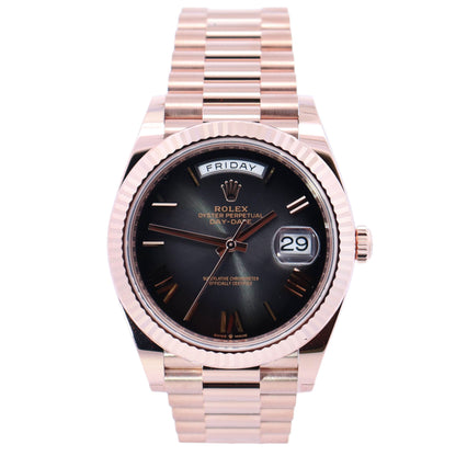 Rolex Day-Date 40mm Black Dial Ref# 228235 - Happy Jewelers Fine Jewelry Lifetime Warranty