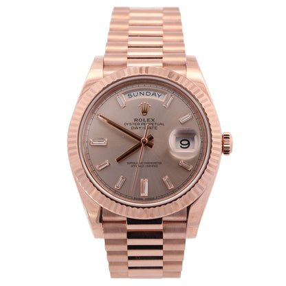 Rolex Day-Date 40mm Sundust Dial Watch Ref# 228235 - Happy Jewelers Fine Jewelry Lifetime Warranty