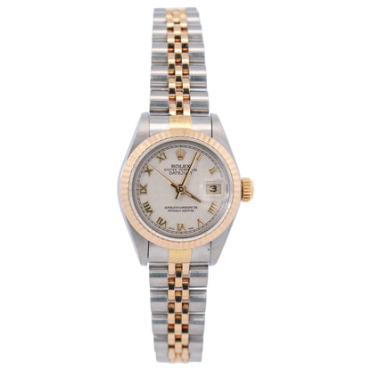Rolex Datejust 26mm Ivory Pyramide Roman Dial REF#R69173 - Happy Jewelers Fine Jewelry Lifetime Warranty