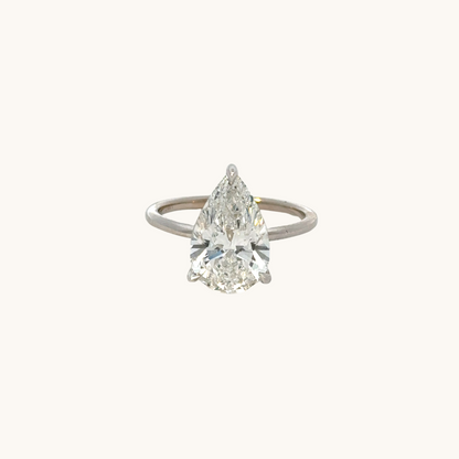 2.55 Pear Lab Diamond Solitaire Engagement Ring - Happy Jewelers Fine Jewelry Lifetime Warranty