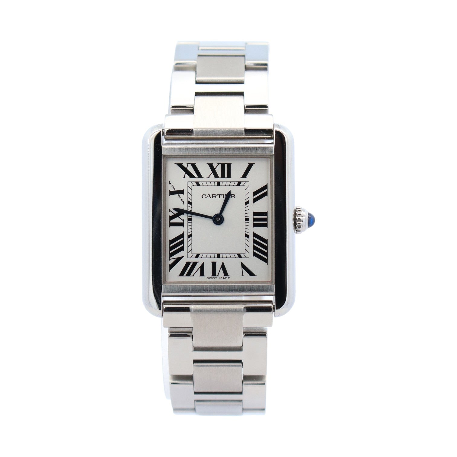 Cartier Tank Solo 24x31mm White Dial Watch Reference #W5200013