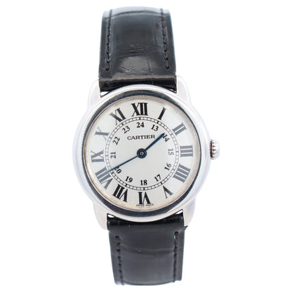 Cartier Ronde Solo 29mm White Dial Watch Ref# W6700155 - Happy Jewelers Fine Jewelry Lifetime Warranty