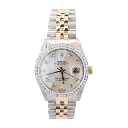 Rolex Datejust 36mm MOP Dial Watch Ref# 16013
