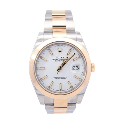 Rolex Datejust 41mm White Dial Watch Ref# 126303