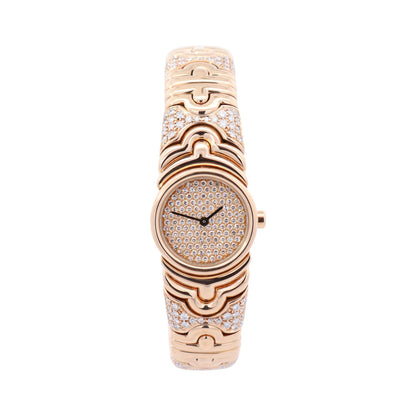 Bvlgari Parentesi 20mm Pave Dial Watch Ref# BJ01 - Happy Jewelers Fine Jewelry Lifetime Warranty