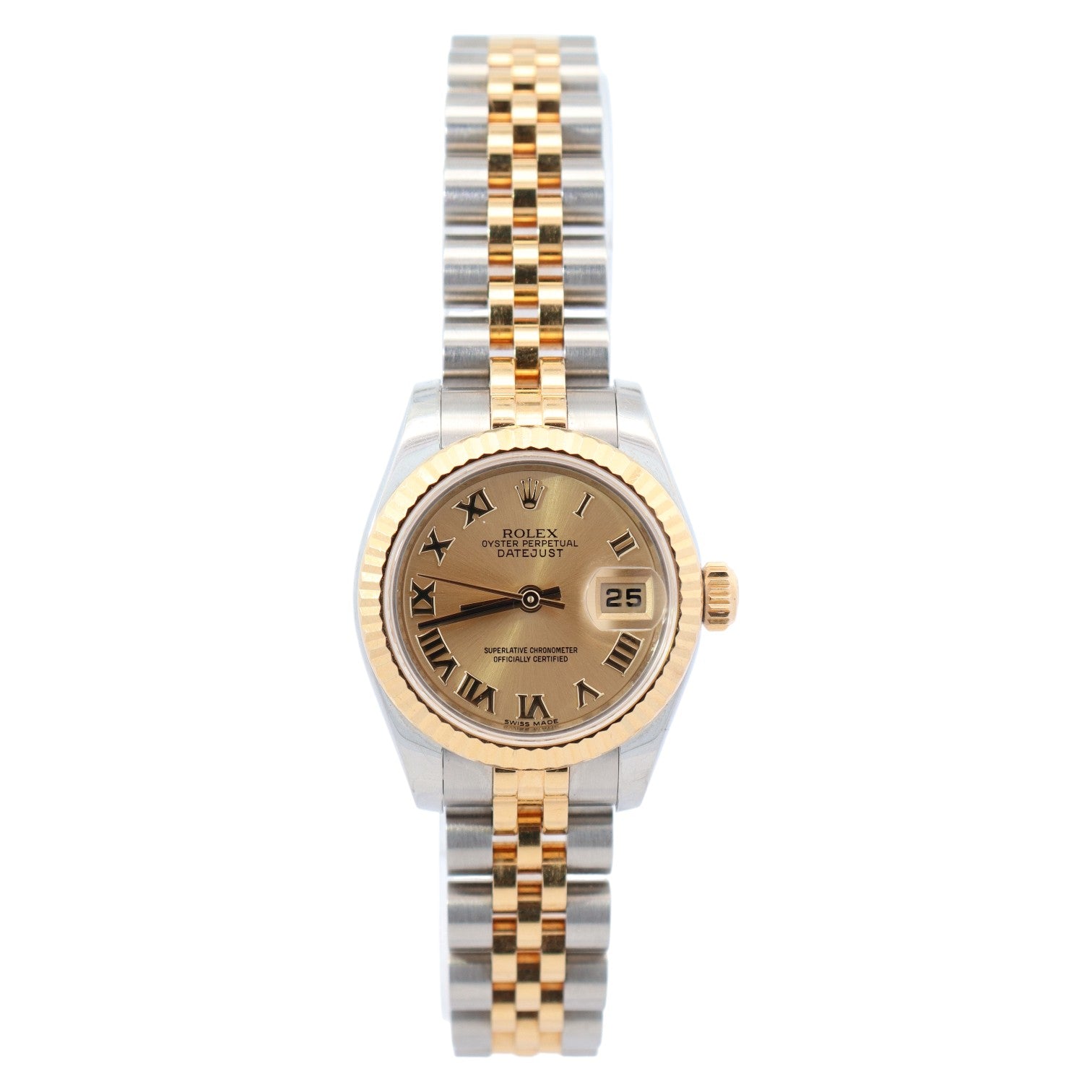 Rolex Datejust 26mm Champagne Dial Watch Ref# 179173 - Happy Jewelers Fine Jewelry Lifetime Warranty