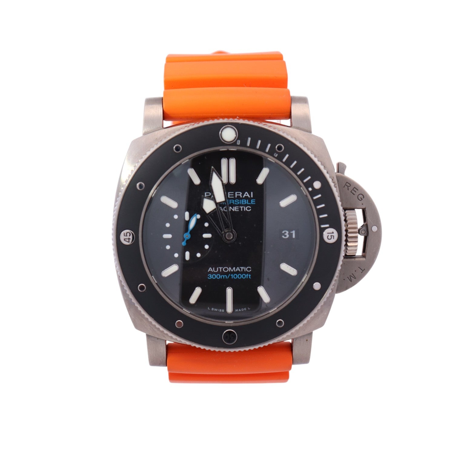 Panerai Luminor 47mm Black Dial Watch Ref# PAM01389 - Happy Jewelers Fine Jewelry Lifetime Warranty