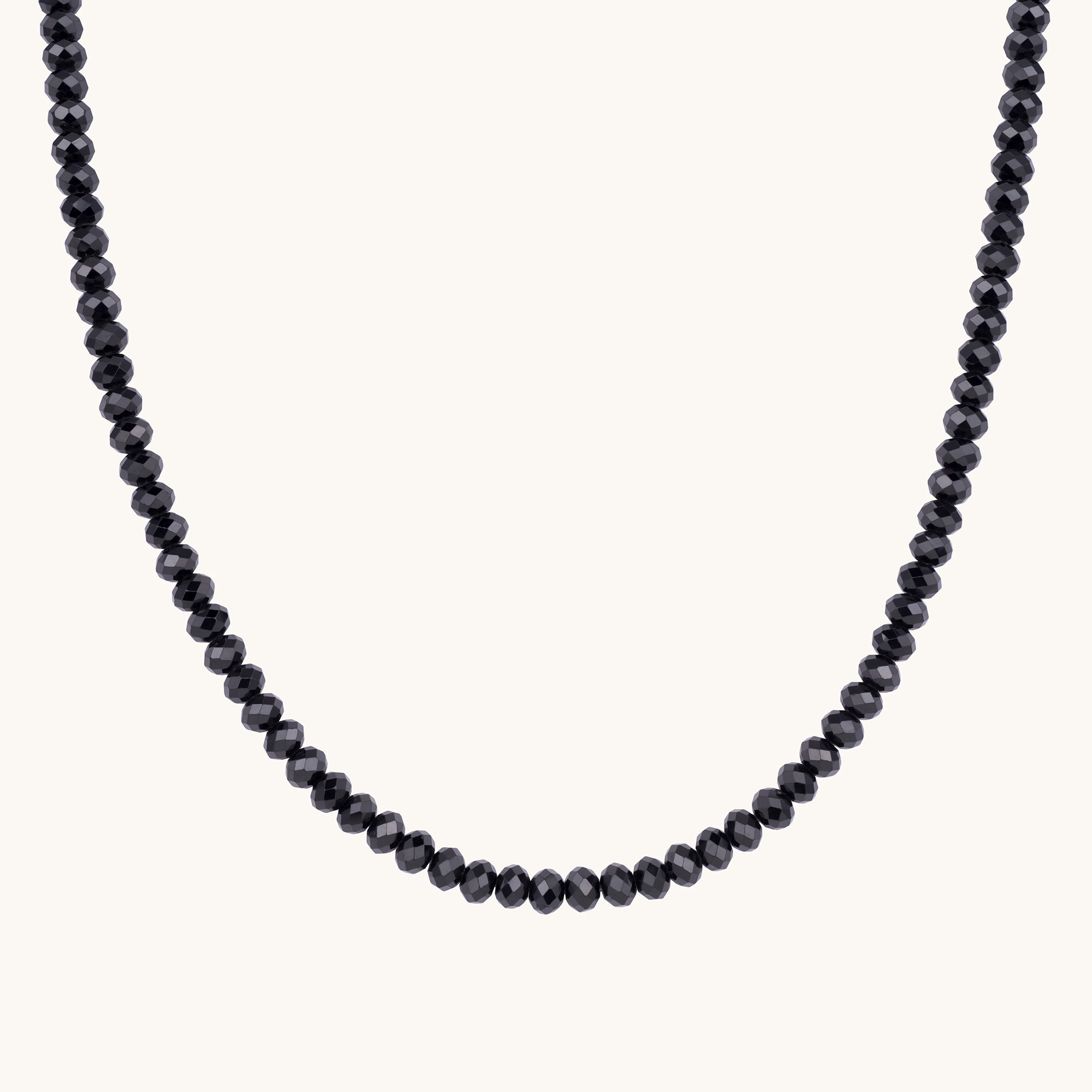 Men's Diamond Cut Black Spinel Necklace - Happy Jewelers Fine Jewelry Lifetime Warranty