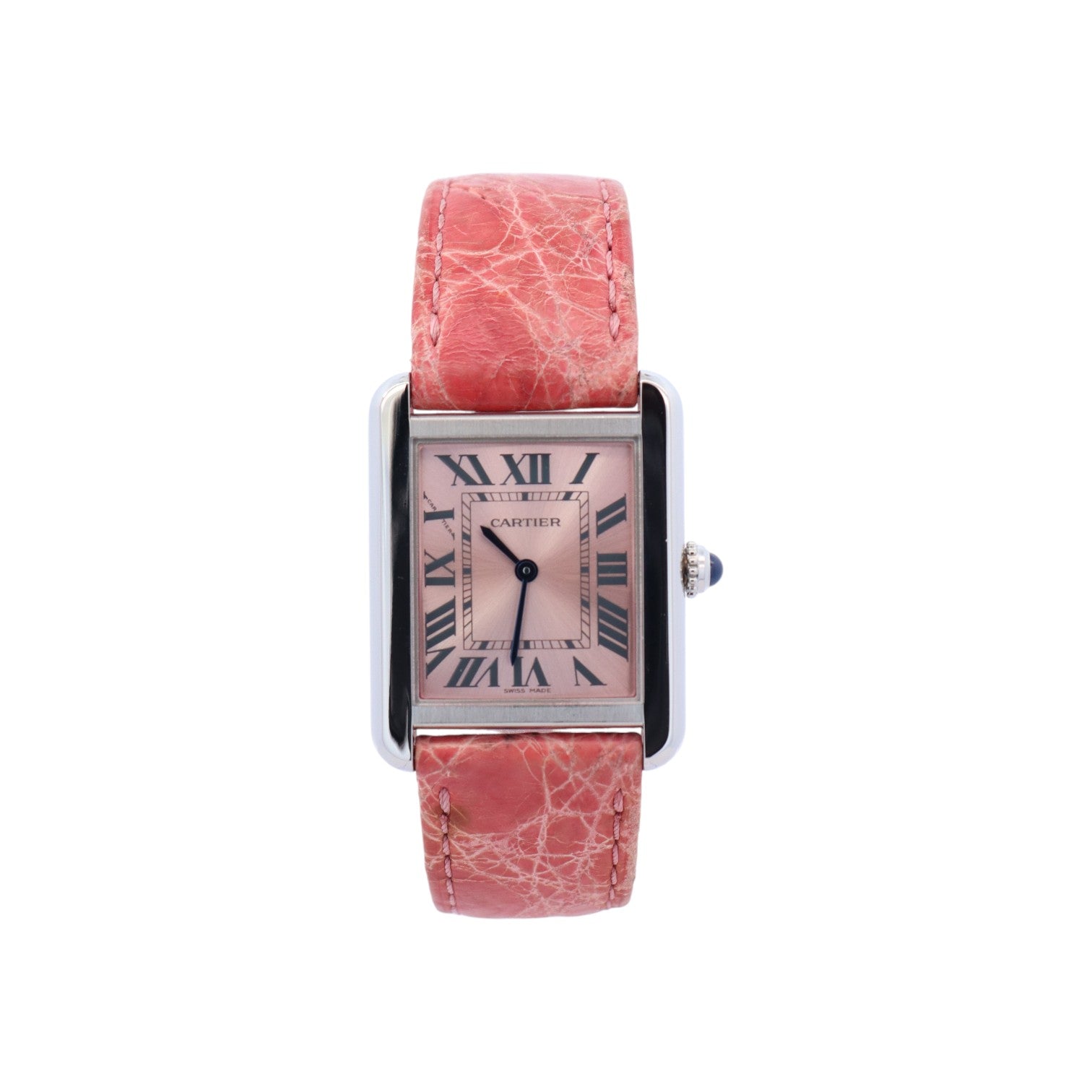 Cartier Tank 31mm Pink Dial Watch Ref# W5200000