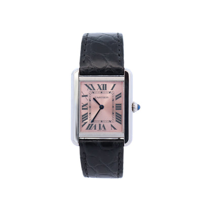 Cartier Tank 31mm Pink Dial Watch Ref# W5200000