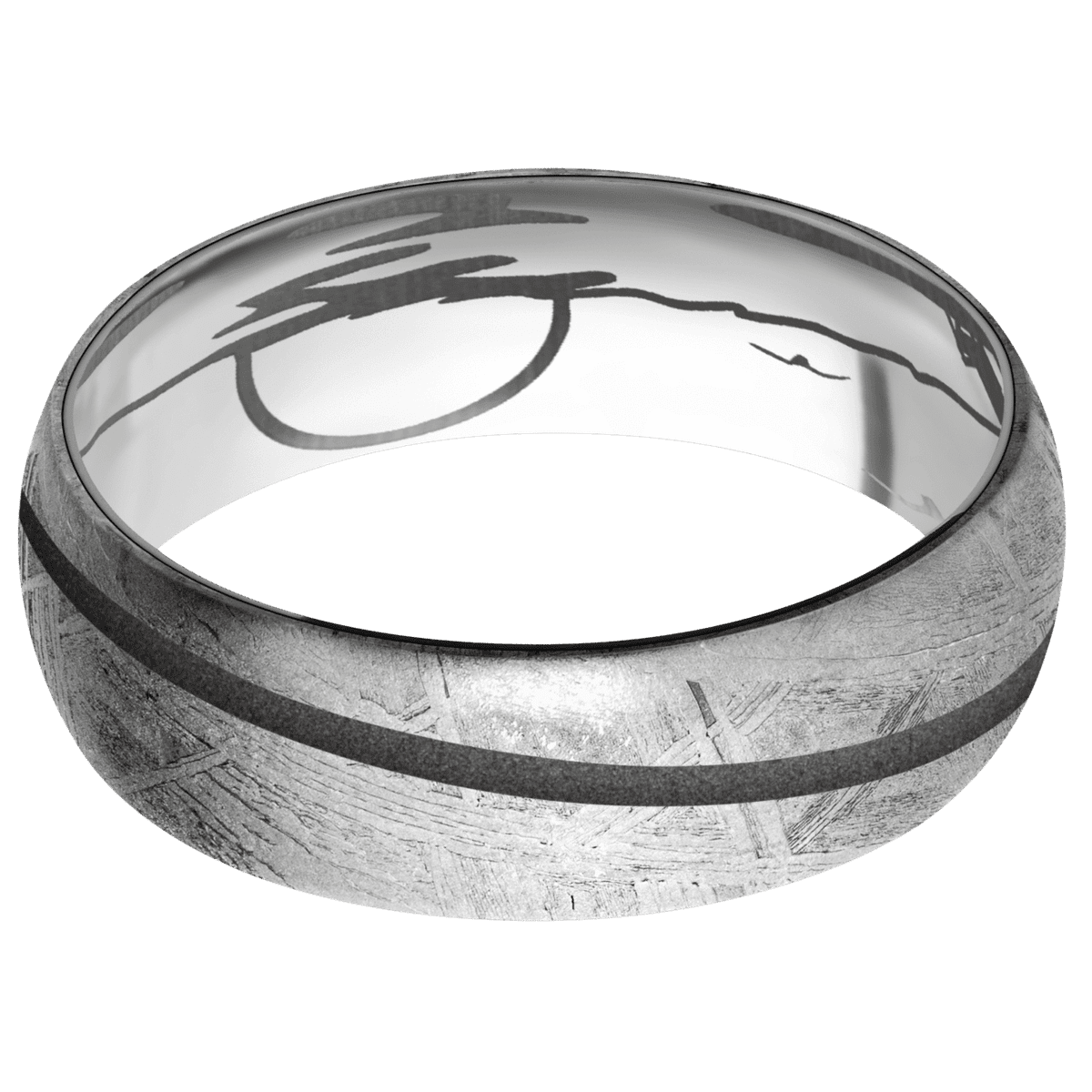 Meteorite + None Finish + Titanium - Happy Jewelers Fine Jewelry Lifetime Warranty