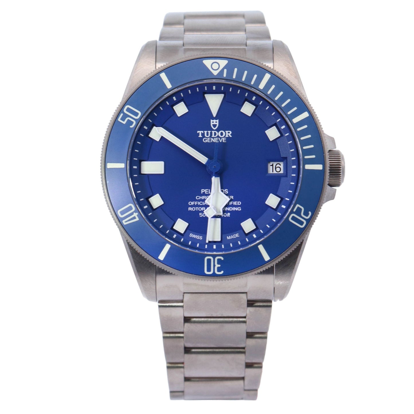 Tudor Pelagos Titanium 42mm Blue Dot Dial Watch Reference# 25600TB - Happy Jewelers Fine Jewelry Lifetime Warranty