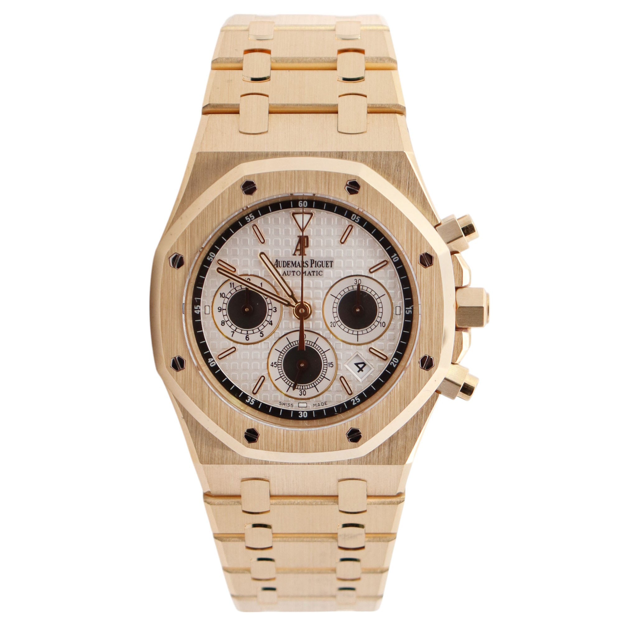 Audemars Piguet Royal Oak 39mm White Dial Watch Ref# 26022BA.OO.D098CR.01 - Happy Jewelers Fine Jewelry Lifetime Warranty