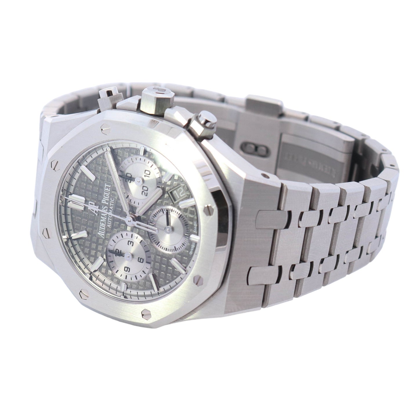Audemars Piguet Royal Oak Stainless Steel 38mm Grey Chronograph Dial Watch Reference# 26315ST.OO.1256ST.02