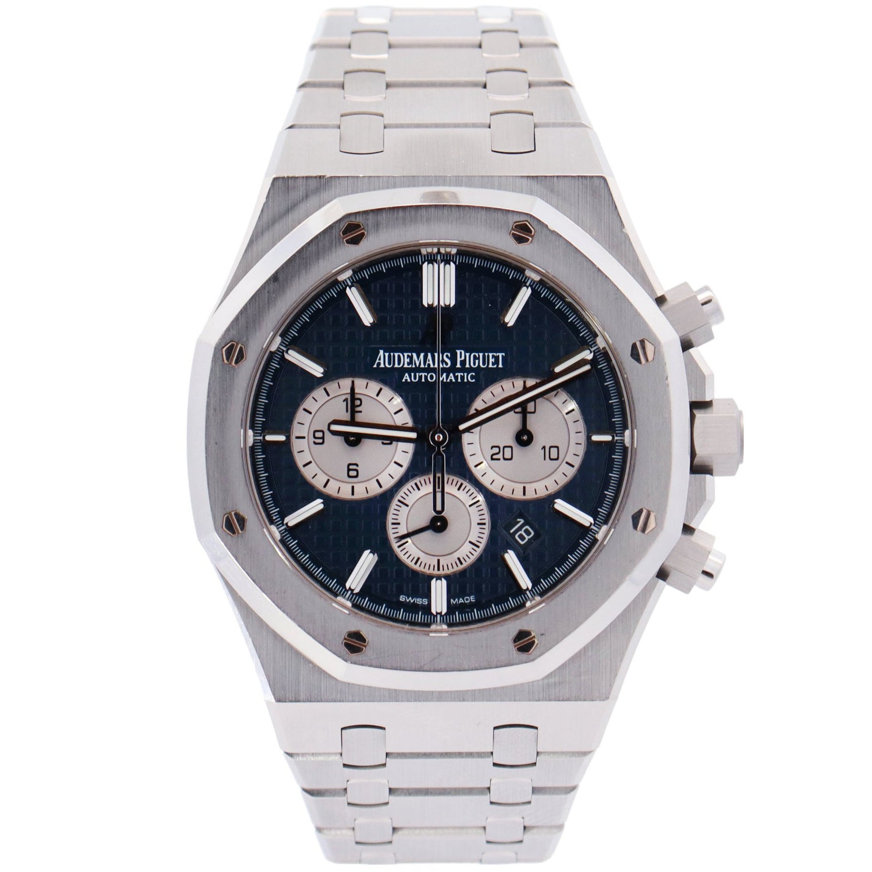 Audemars Piguet Royal Oak 41mm Blue Dial Watch Ref# 26331ST.OO.1220ST.01 - Happy Jewelers Fine Jewelry Lifetime Warranty