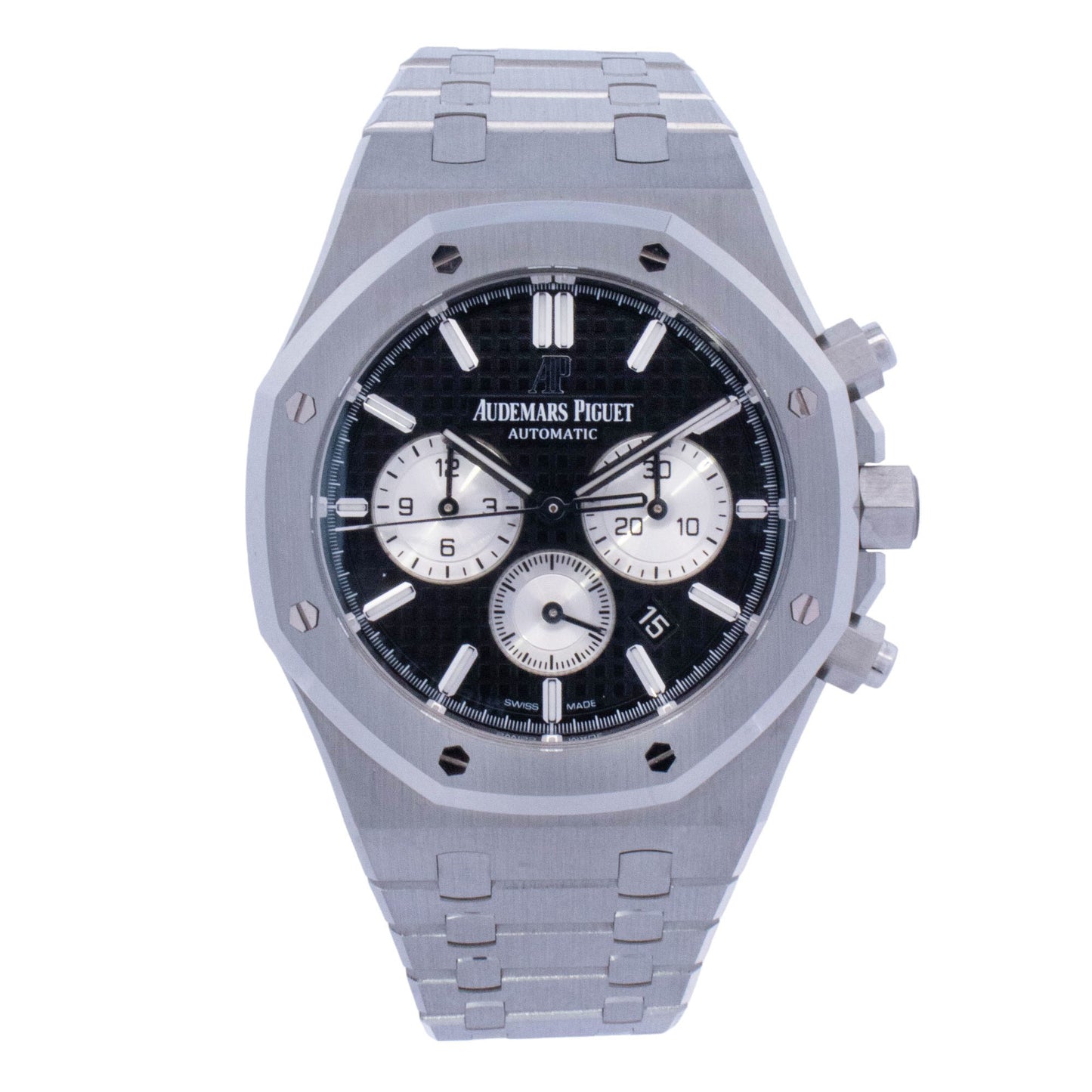 Audemars Piguet Royal Oak Stainless Steel 41mm Black Chronograph Dial Watch Reference# 26331ST.OO.1220ST.02