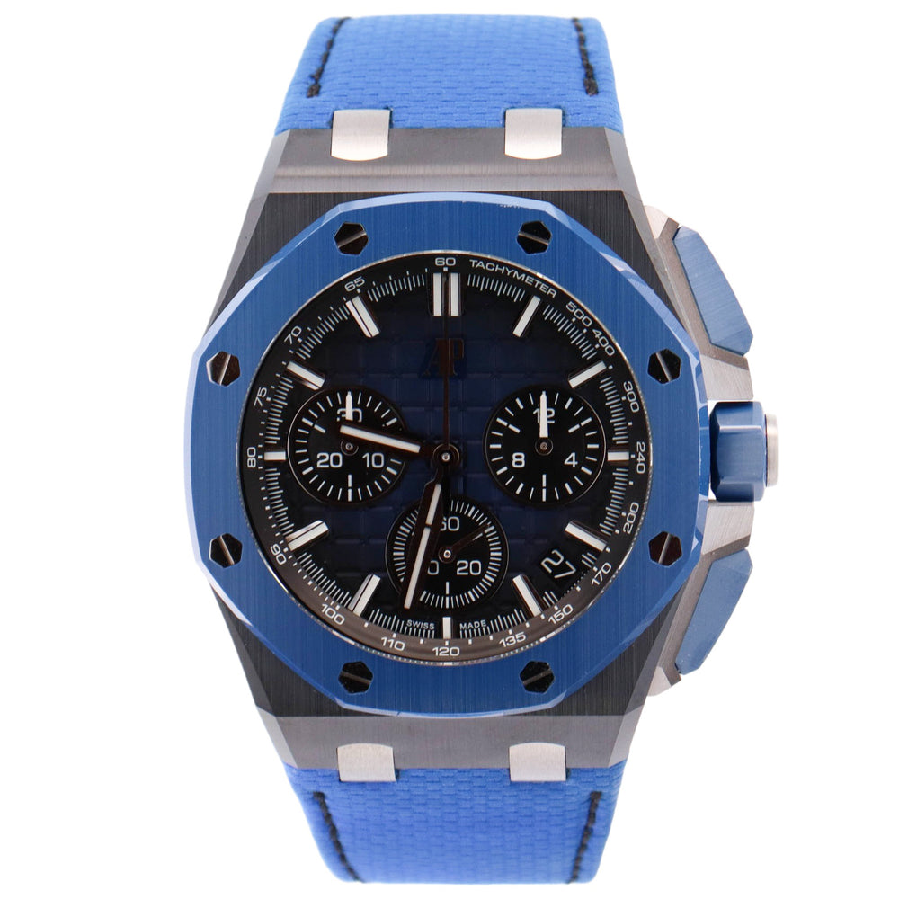 Audemars Piguet Royal Oak Offshore 43mm Blue Dial Watch Ref# 26420CE.OO.A043VE.01