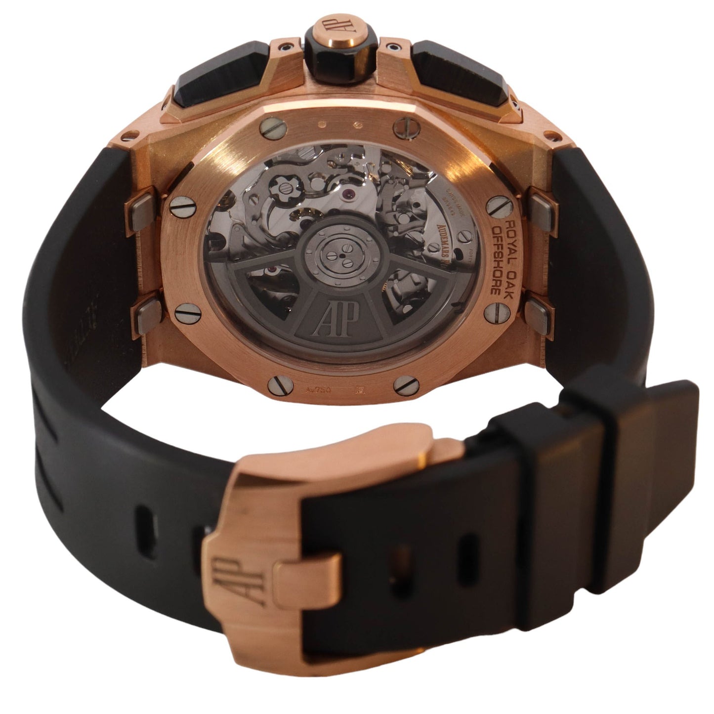 Audemars Piguet Royal Oak Offshore Rose Gold 43mm Black Chronograph Dial Watch Reference# 26420RO.OO.A002CA.01