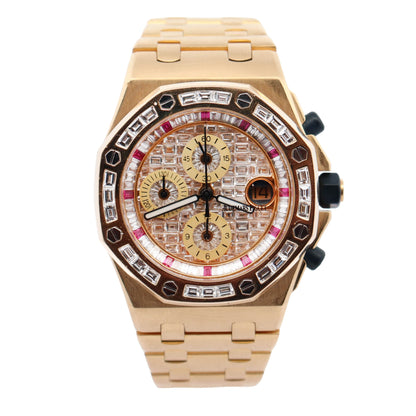 Audemars Piguet Royal Oak 42mm Diamond Dial Watch Ref# 26470BA - Happy Jewelers Fine Jewelry Lifetime Warranty