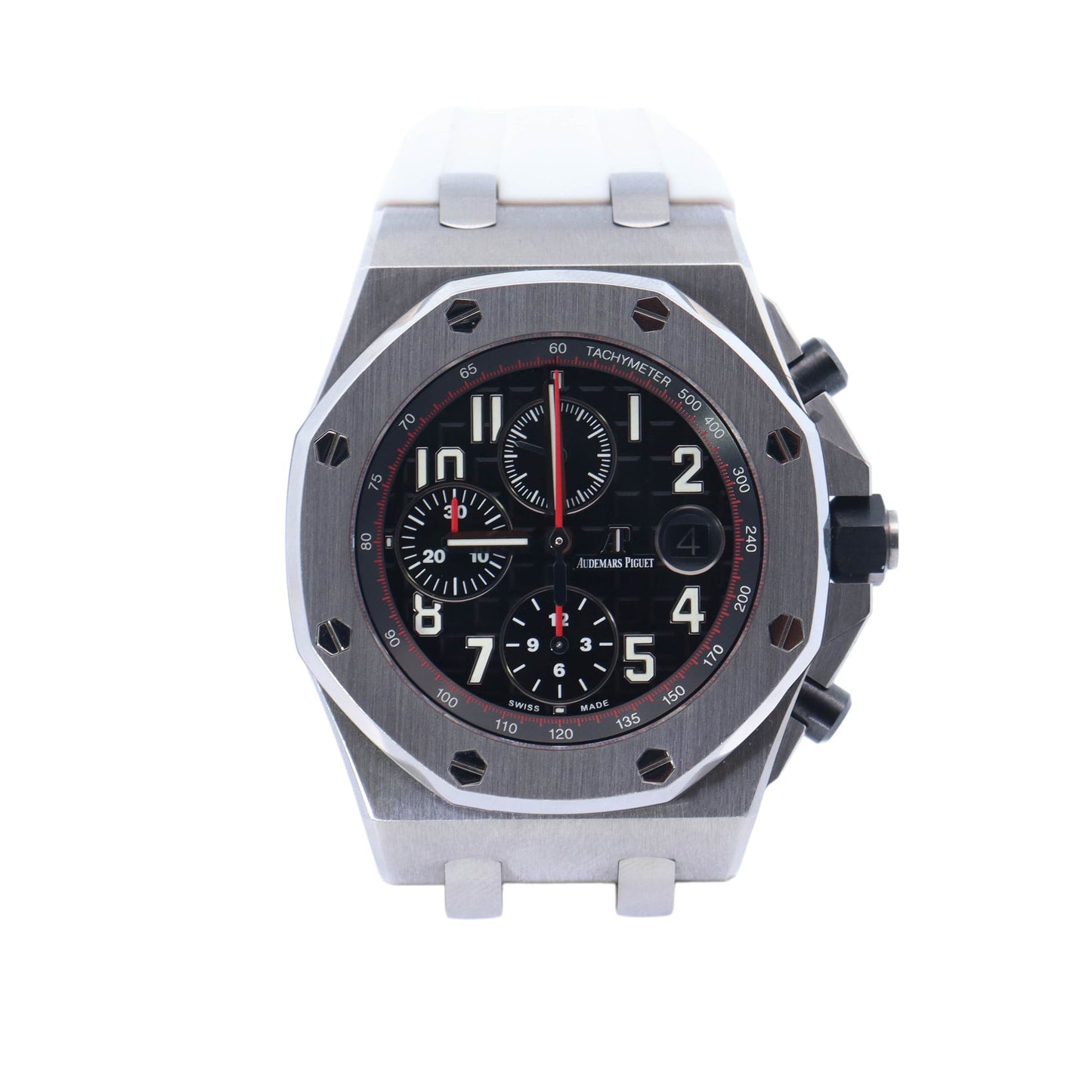 Audemars Piguet Royal Oak Offshore Stainless Steel 42mm Black Chronograph Dial Watch Reference# 26470ST.OO.A101CR.01