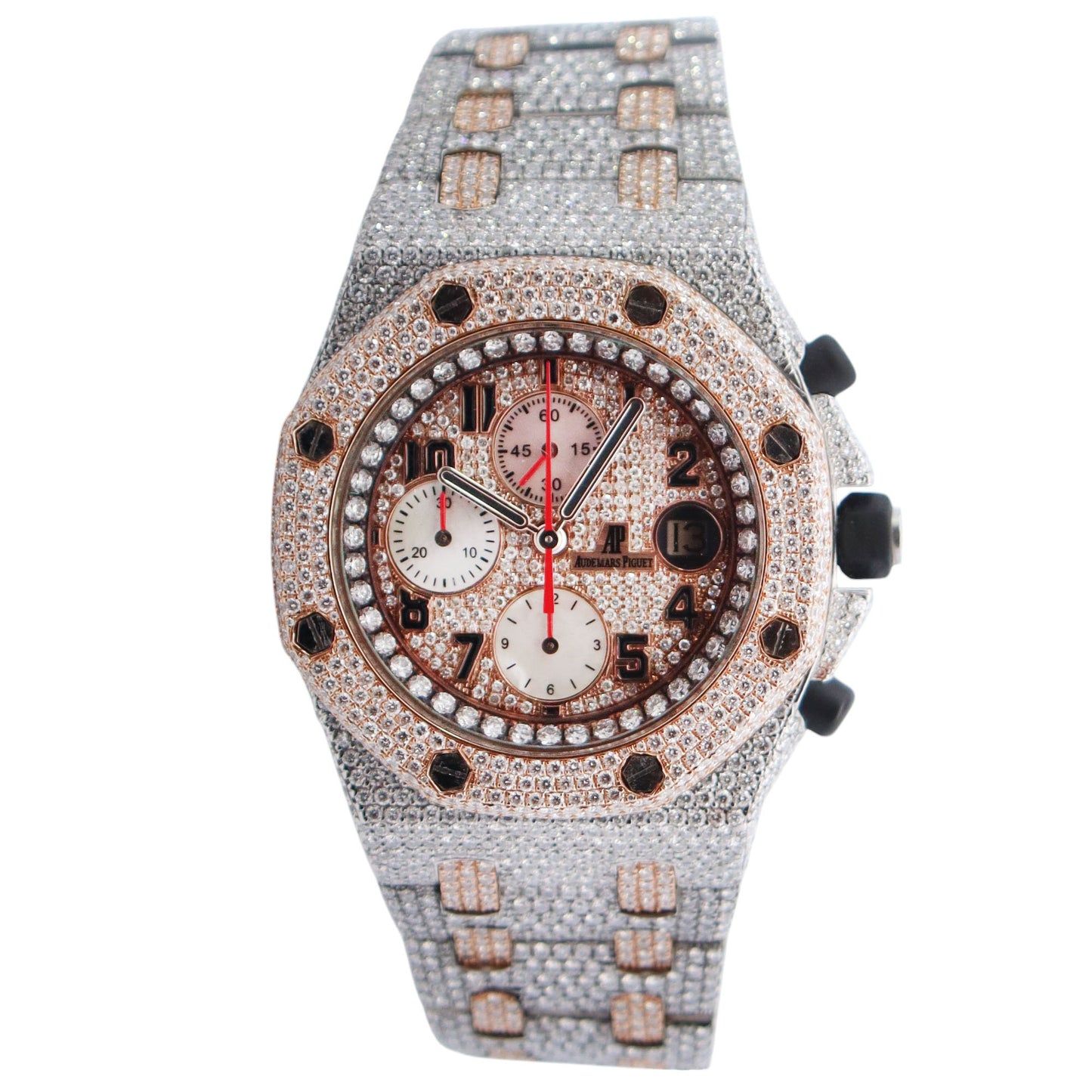 Audemars Piguet Royal Oak 42mm Pave Dial Watch Ref# 26471