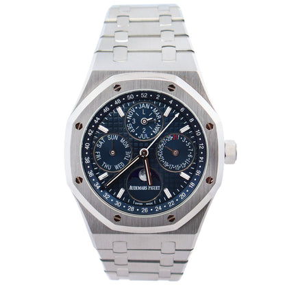 Audemars Piguet Royal Oak 41mm Blue Dial Watch Ref# 26574ST.OO.1220ST.03 - Happy Jewelers Fine Jewelry Lifetime Warranty