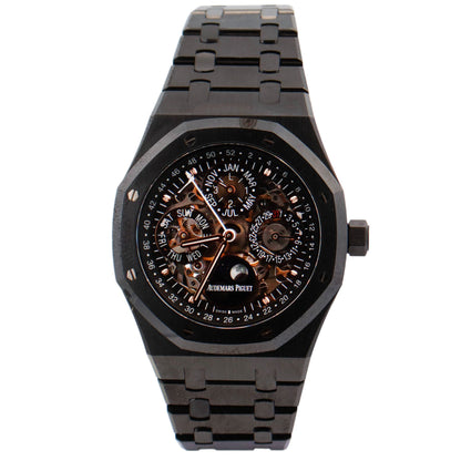 Audemars Piguet Royal Oak 41mm Openwork Dial Watch Ref# 26585CE.OO.1225CE.01 - Happy Jewelers Fine Jewelry Lifetime Warranty