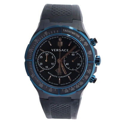 Versace Chronograph 43mm Black Dial Watch Ref# 26CCS9D009 S009 - Happy Jewelers Fine Jewelry Lifetime Warranty