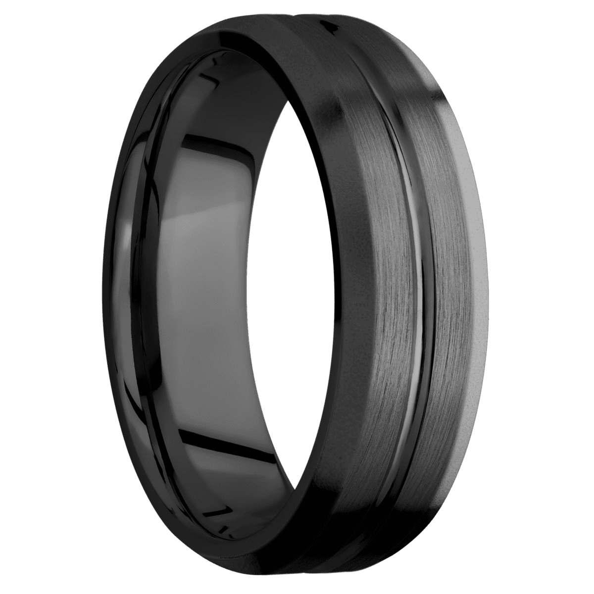Zirconium + Polish , Satin Finish - Happy Jewelers Fine Jewelry Lifetime Warranty