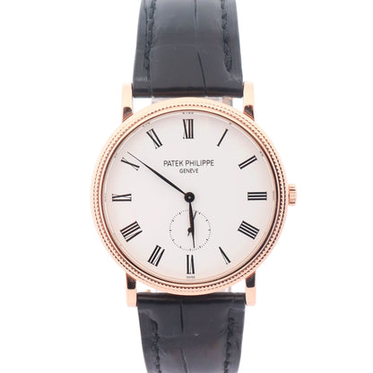 Patek Philippe Calatrava 36mm White Dial Watch Ref# 5119R-001