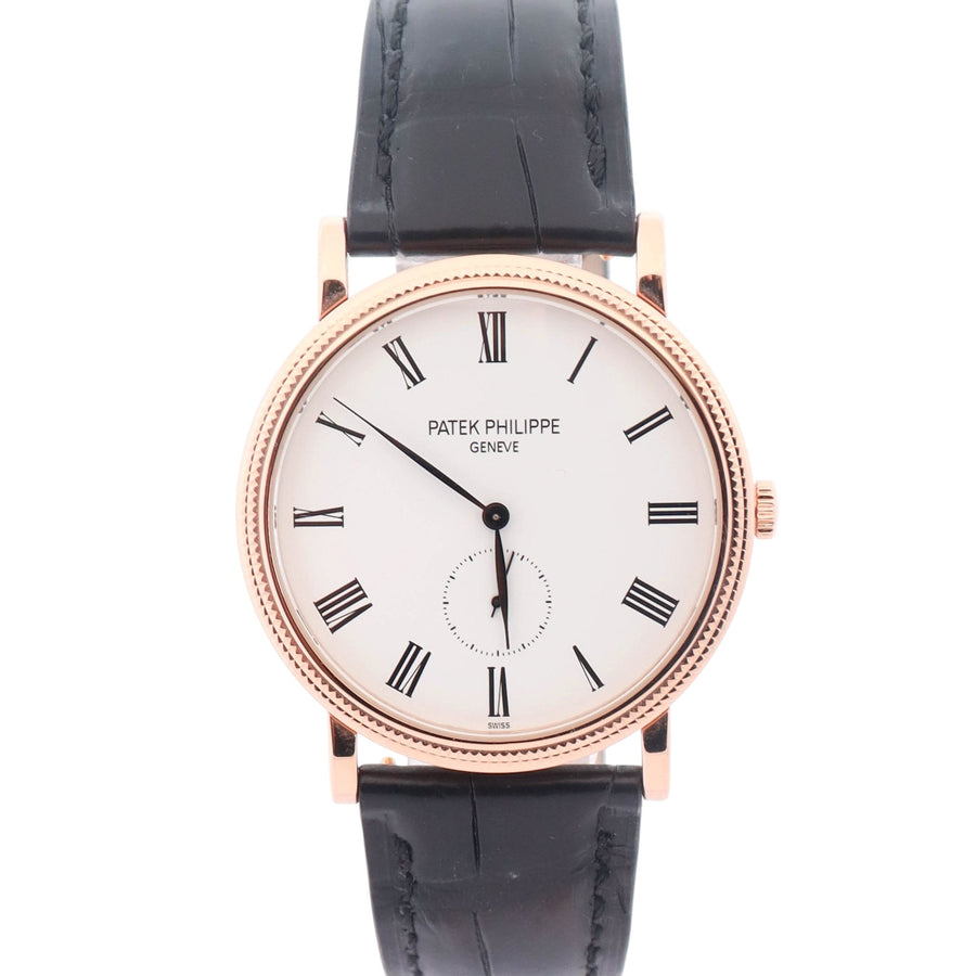 Patek Philippe Calatrava 36mm White Dial Watch Ref# 5119R-001