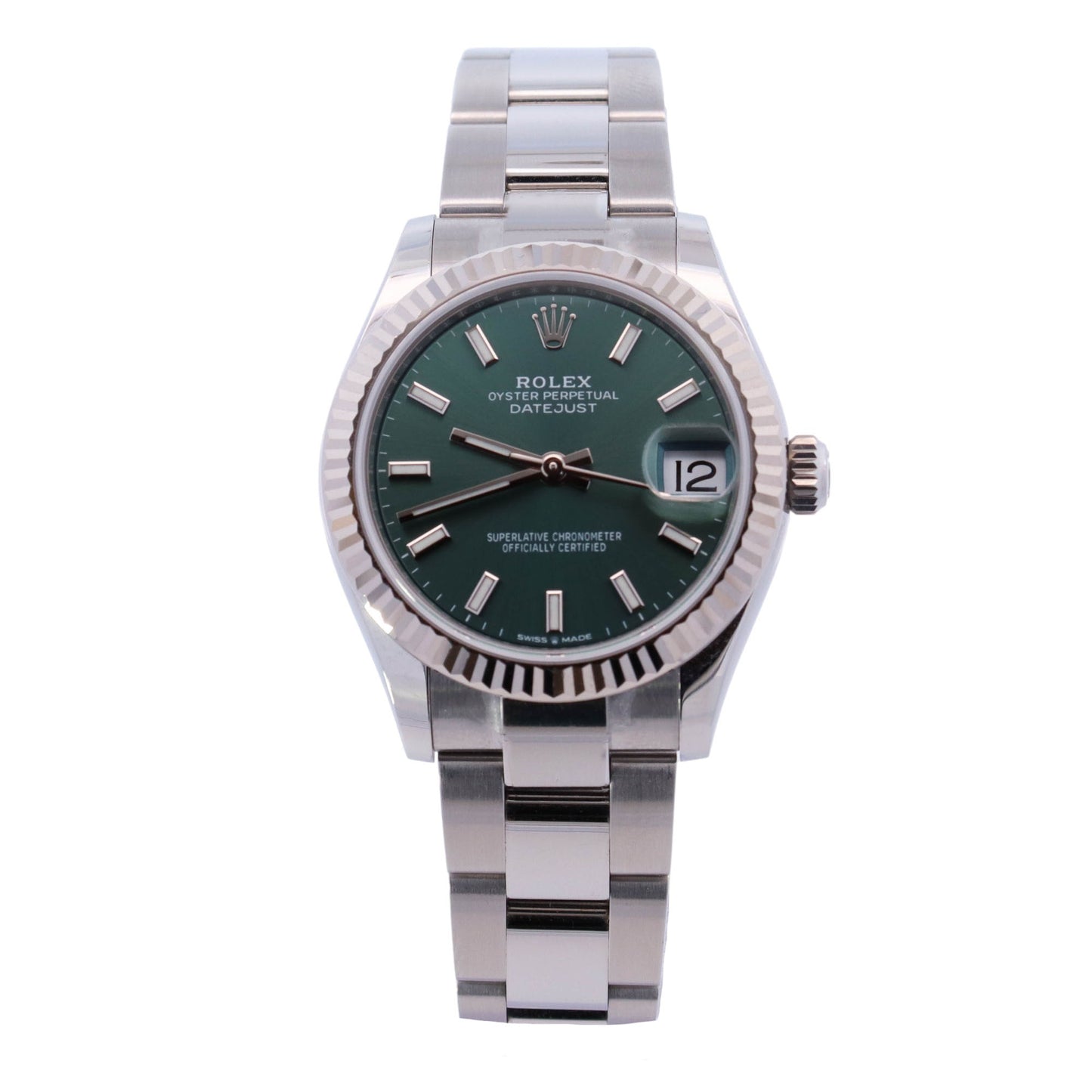 Rolex Datejust 31mm Green Dial Watch Ref# 278274