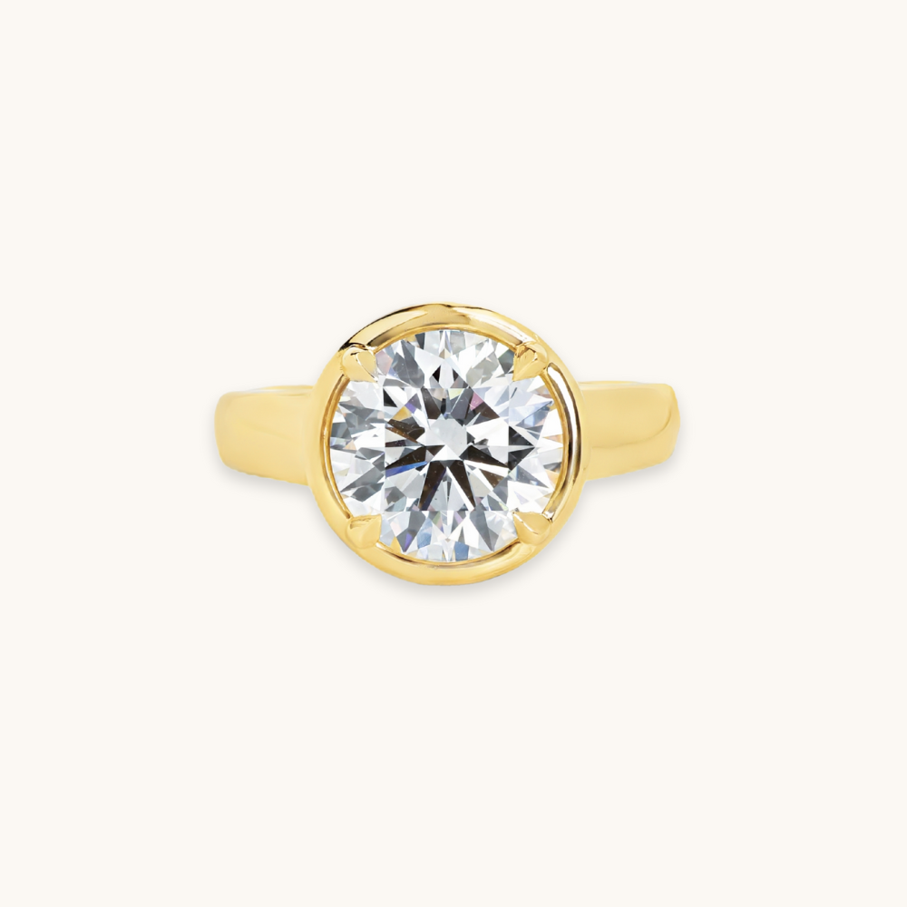 3.08 Round Lab Diamond Engagement Ring - Happy Jewelers Fine Jewelry Lifetime Warranty